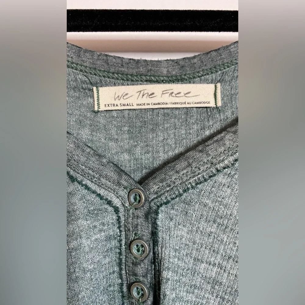 We the Free (Free People) Citrine Thermal Long Sleeve Top Size XS